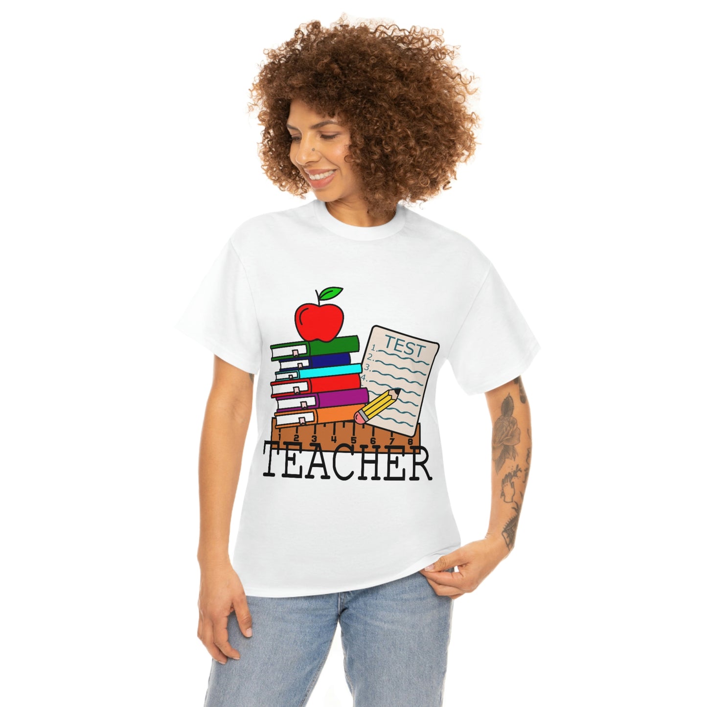 Teacher and books