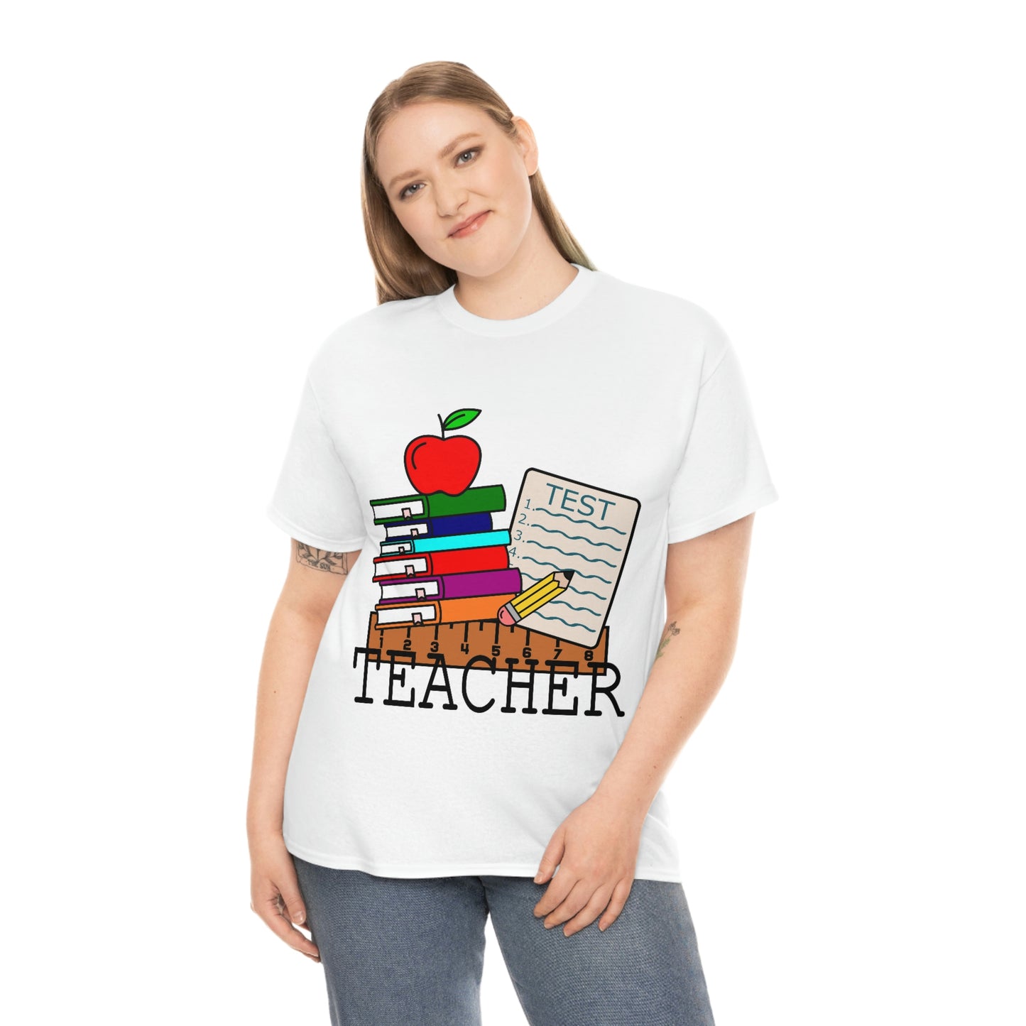 Teacher and books