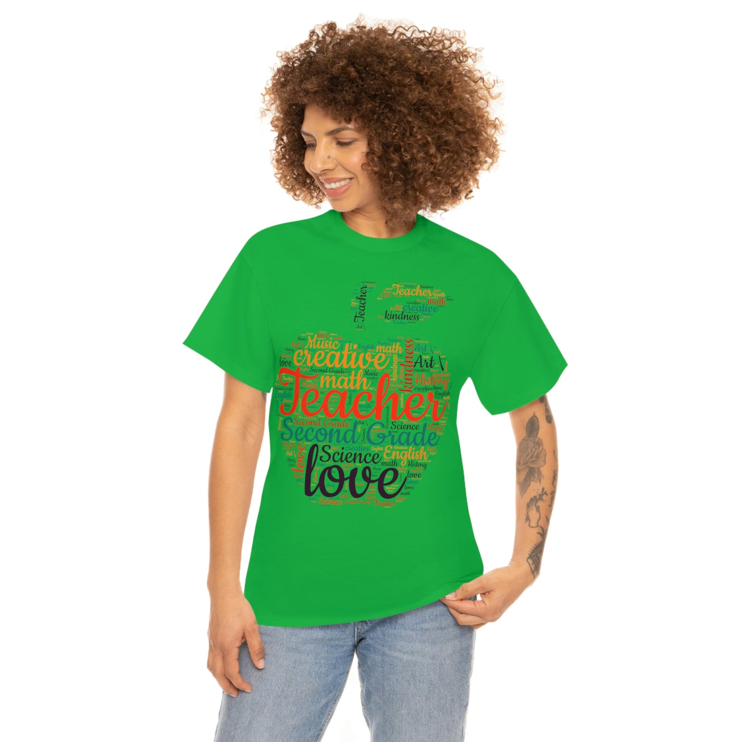 Unisex Heavy Cotton Tee Second Grade Apple