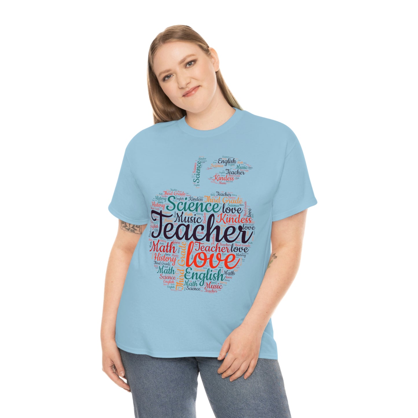 Heavy Cotton T Third Grade apple