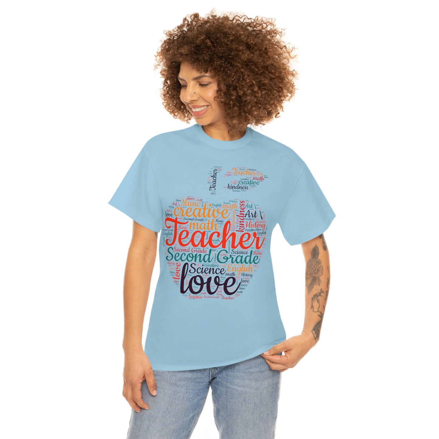 Unisex Heavy Cotton Tee Second Grade Apple