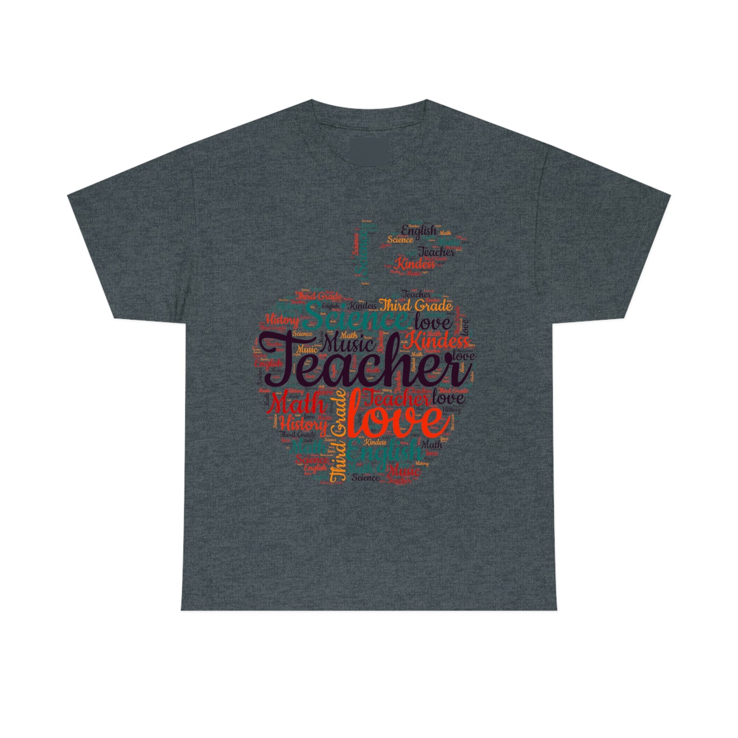 Heavy Cotton T Third Grade apple